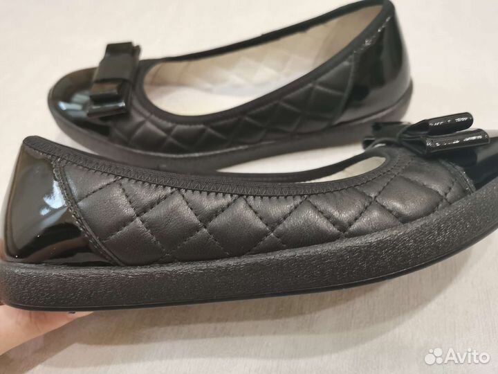 Балетки натуральная кожа