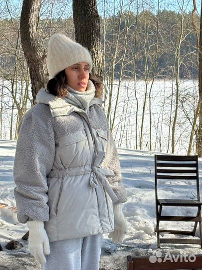 Куртка H&M серая S