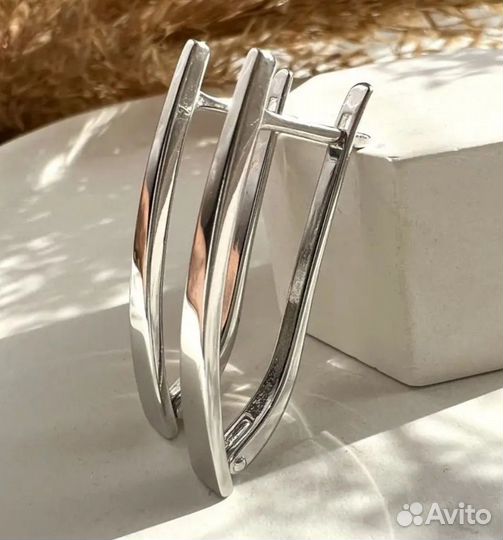 Серьги женские серебро