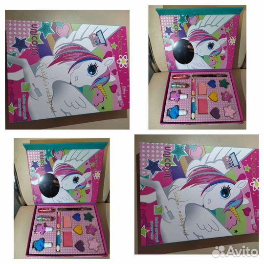 Набор детской косметики палетка теней