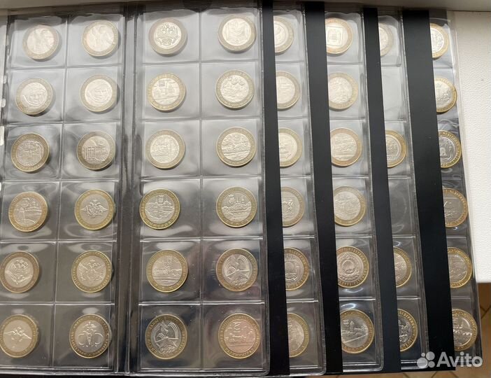 10 рублей биметаллические монеты с 2000-2023