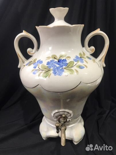 Фарфоровый электрический самовар СССР