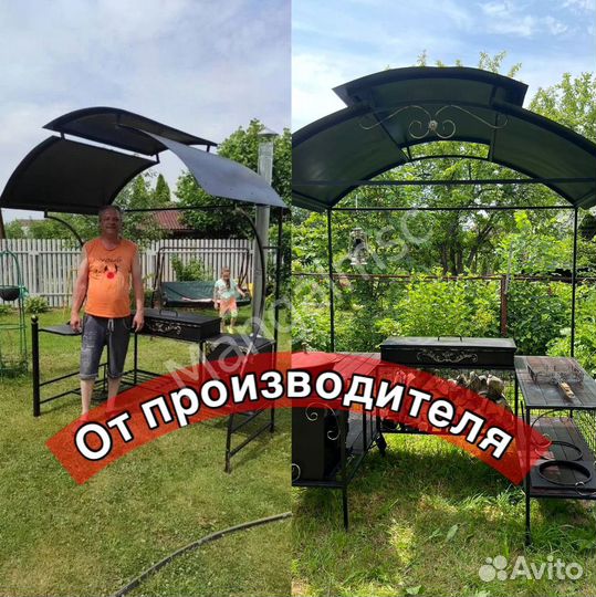 Мангал с крышей