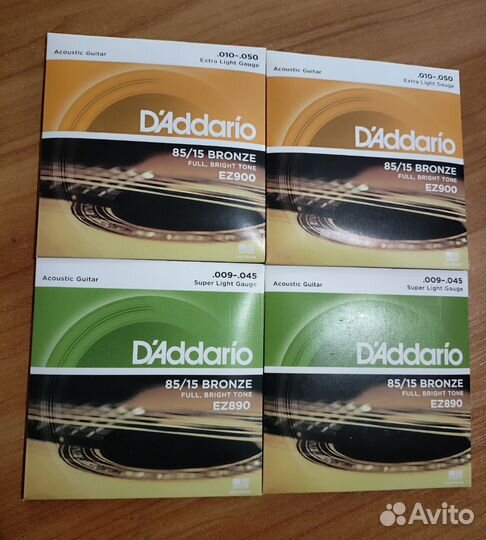 Струны для акустической гитары d'addario