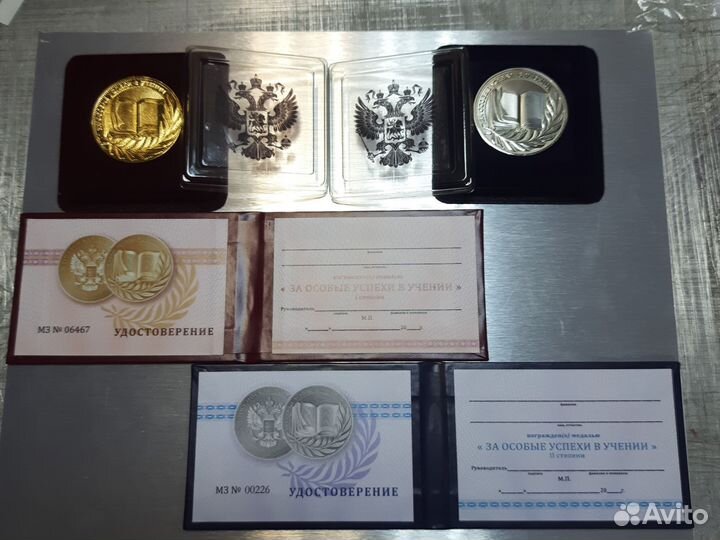 Золотая/серебрянная медаль