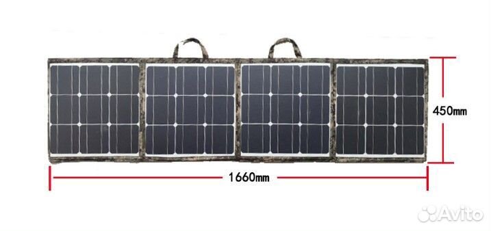 Мощная Солнечная батарея Haweel 12V, 100W