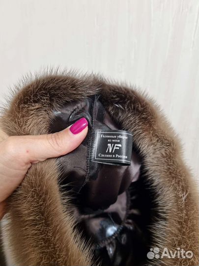 Шапка норковая новая женская