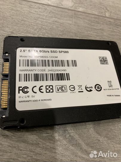 SSD adata premier SP580 120gb жесткий диск