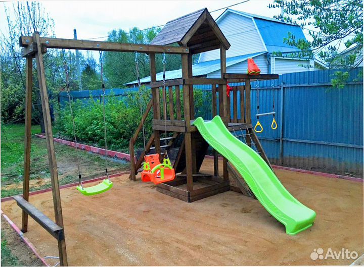 Детский игровой комплекс с горкой