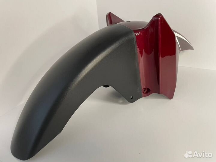Крыло мопед пластик Бордовое Альфа