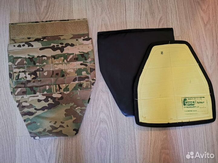 Напашник с кевларом в мультикаме