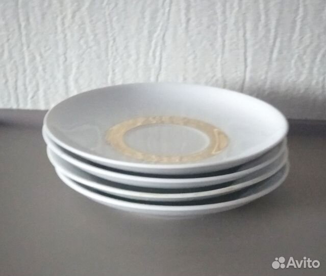 Блюдце фарфоровое чайное пфз, СССР