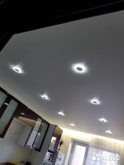 Установка натяжных потолков бесплатный замер