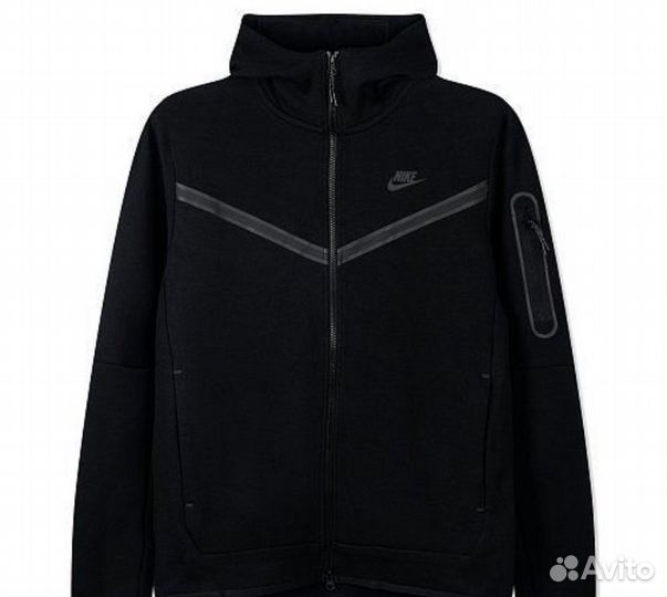 Nike tech fleece zip hoodie black