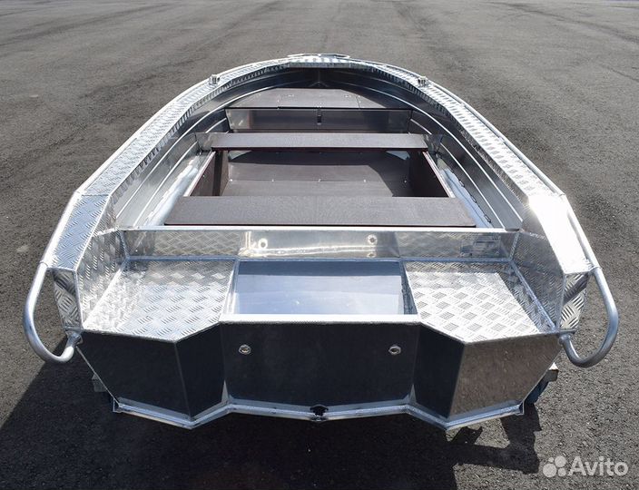Новая моторная лодка Wyatboat 390Р алюминиевая