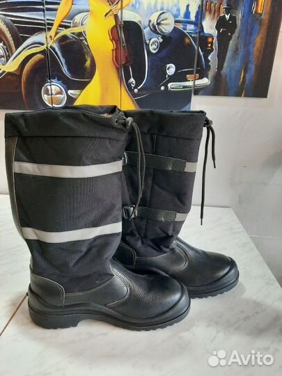 Сапоги юфтевые зимние