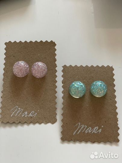 Серьги гвоздики