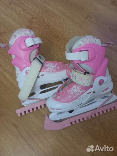 Коньки раздвижные crystal