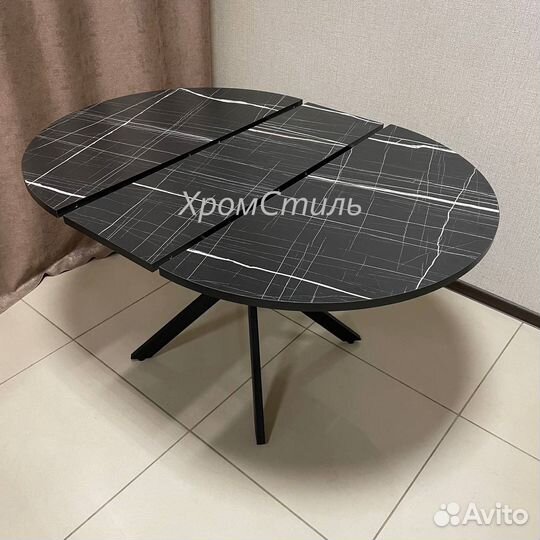 Круглый кухонный раздвижной стол 