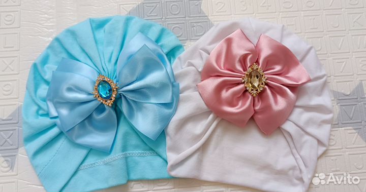 Шапочка-тюрбан для девочки
