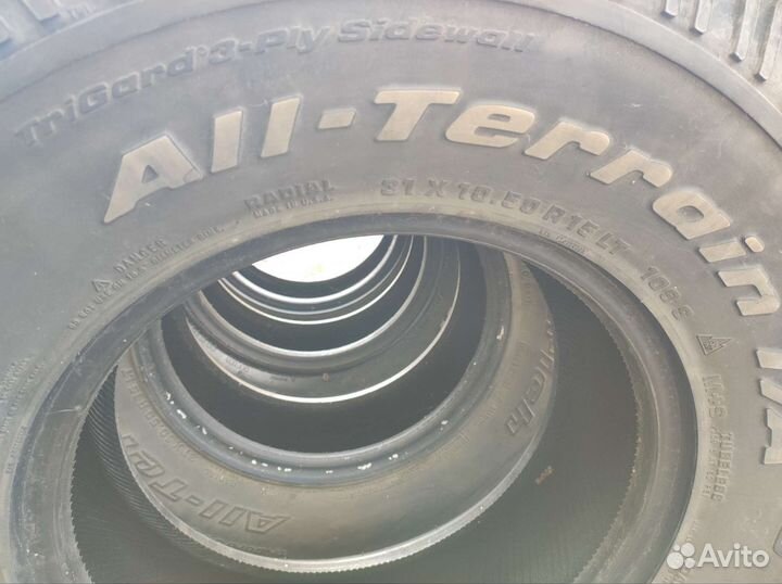 Bfgoodrich 31x10.5 R15LT 4шт. 4x4 A/T