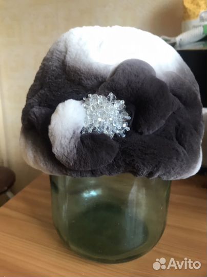 Берет женский норковый