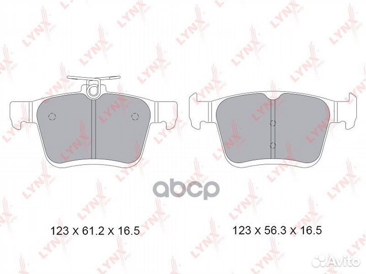 Колодки тормозные дисковые BD-8045 lynxauto