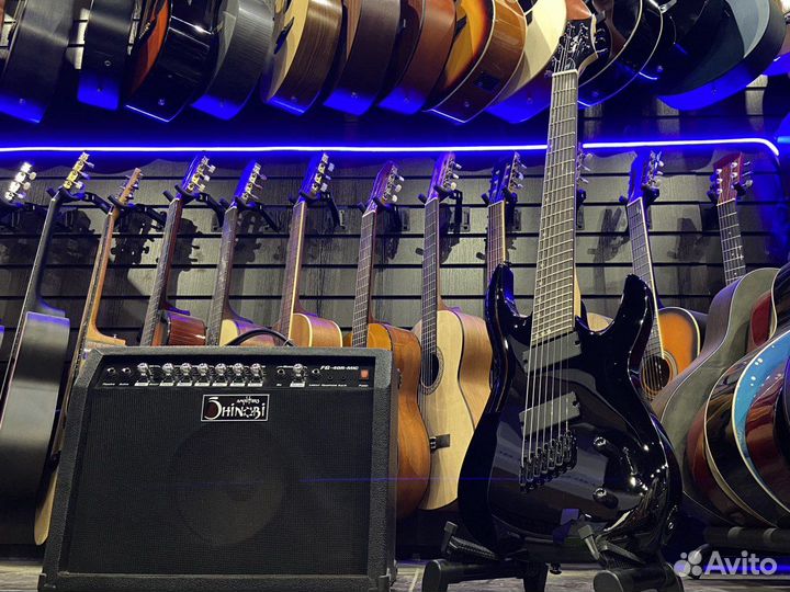 Электрогитара Harley Benton (7 струн) + Комбо 40вт