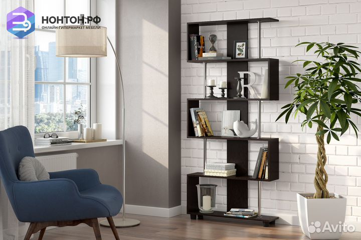 Стеллаж дуб венге