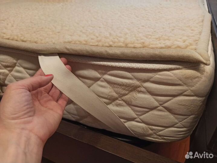 Наматрасник из овечьей шерсти на 2 сп.кровать