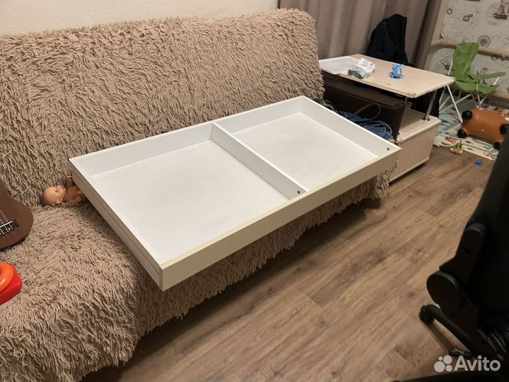 Детская кроватка с ящиком и матрасом 125 на 65