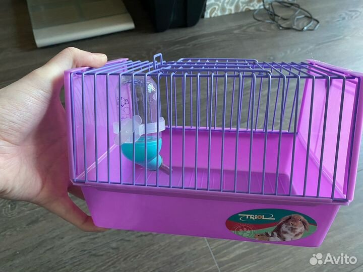 Клетка переноска для грызунов с поилкой