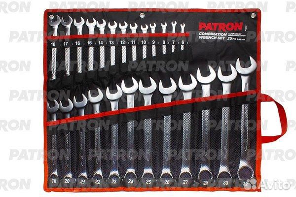 Patron P-5261P Набор ключей комбинированных 25 пр
