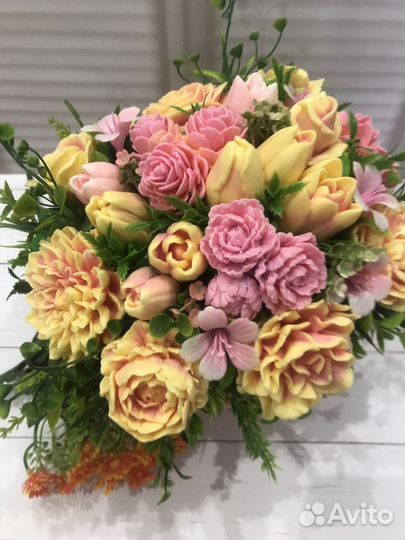 Букет цветов из мыла