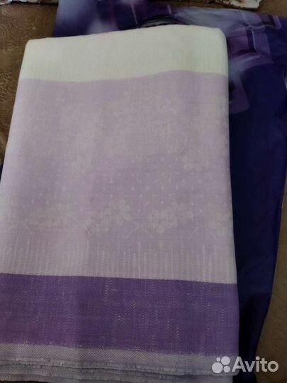 Лён жаккард покрывало - простынь и вафельное