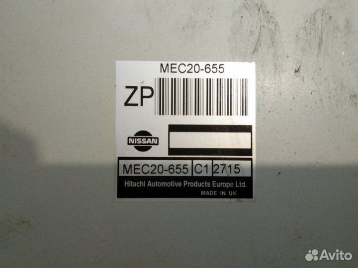 Эбу блок управления двигателем Nissan Almera N16
