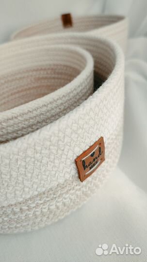 Набор корзин из хлопкового шнура