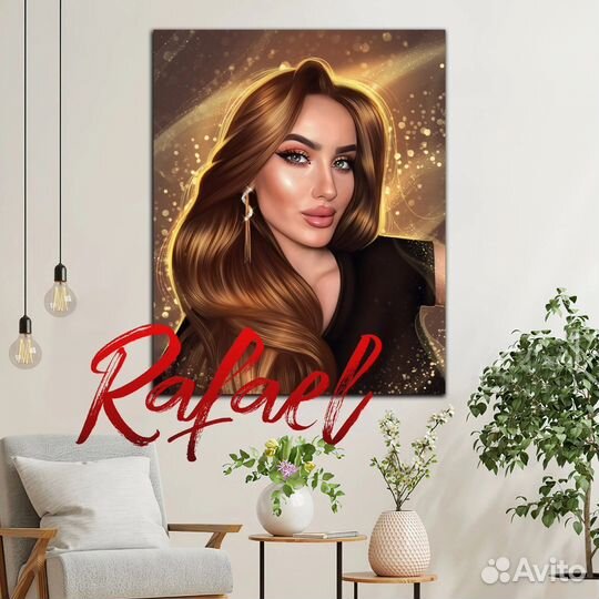 Портрет по фото на холсте