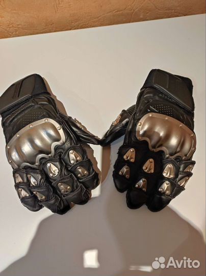 Мотоперчатки кожаные icon cimaksx пару раз одетые