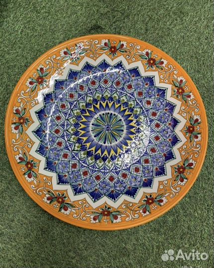 Большая расписная тарелка для плова42см