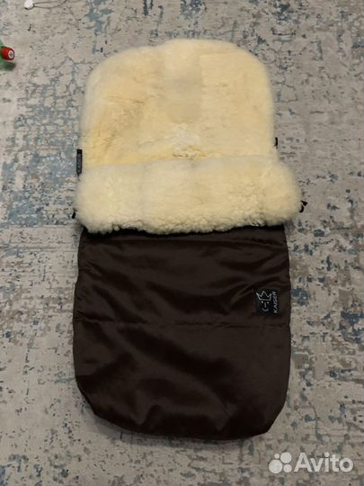 Зимний конверт в коляску на овчине Kaiser