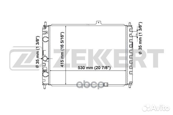 Радиатор охл. дв. Opel Ascona C 81- Kadett D 8