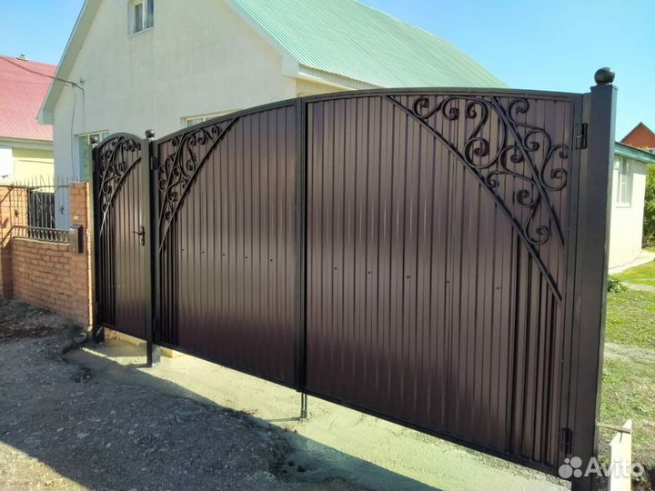 Ворота кованые распашные