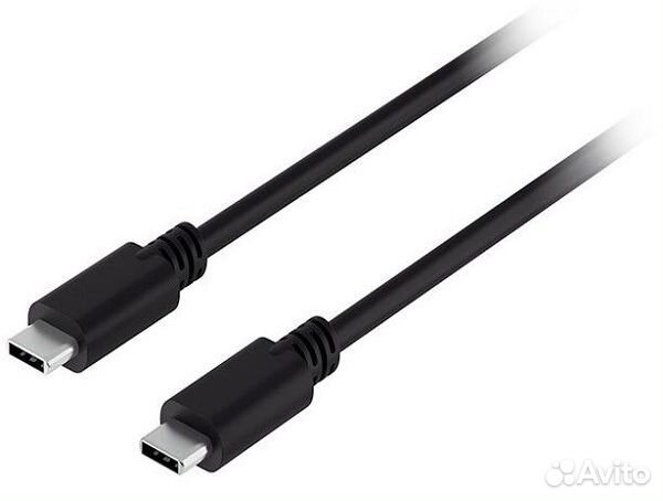 Кабель USB-C to USB-C, male to male 1м