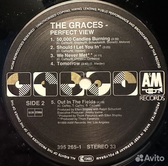 The Graces – Perfect View (Европа 1989г.)