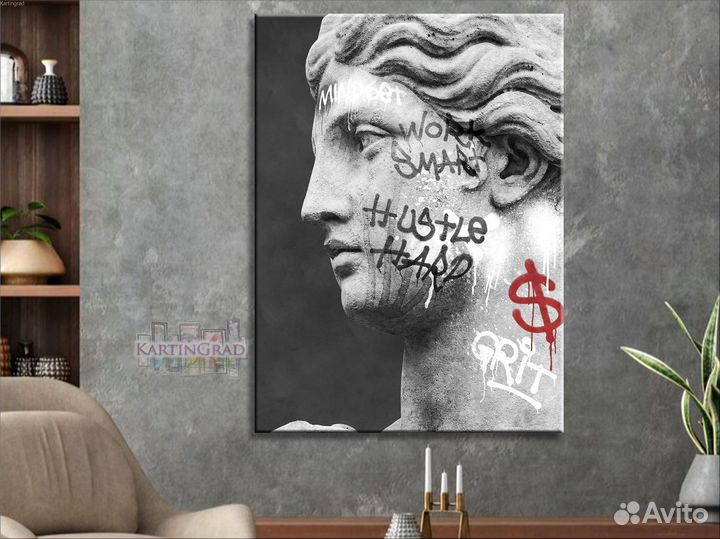 Античные интерьерные картины на холсте / Арт 41