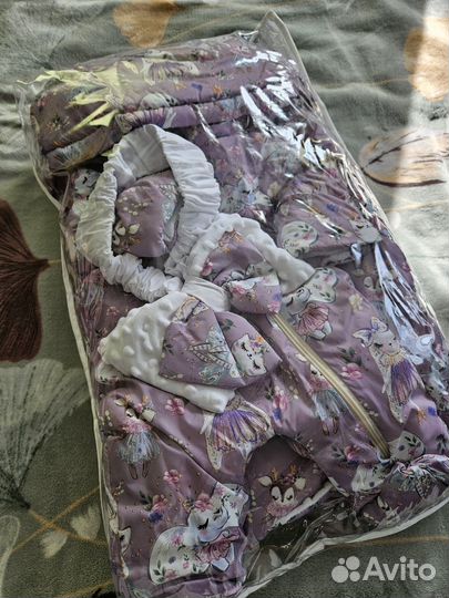 Конверт на выписку для девочки осень, зима