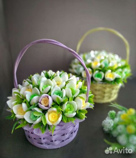 Букет цветов из мыла