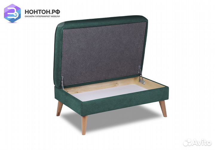 Банкетка Энн зелёная