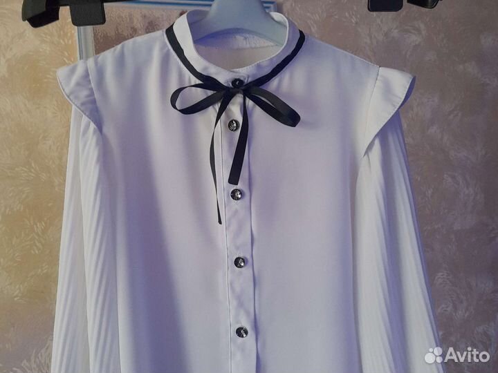 Блузка белая школьная 146
